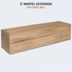 Lexington Hearth 2 Feet Extension for Grist Mill Beam Non-Combustible Mantel Shelves
