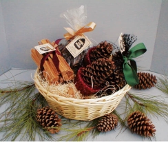 Goods of the Woods Small Willow Basket Hearth Sampler