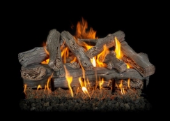 Grand Canyon 30 to 36 Inch Western Driftwood Oak Gas Log Set for Fire Pits