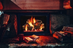 Grand Canyon 36 Inch Arizona Weathered Oak Charred See-Through Gas Log Set