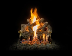 Grand Canyon 18 Inch Charred Arizona Weathered Oak Gas Log Set