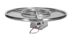 Grand Canyon 24 Inch Outdoor Vented Round Flat Fire Pit Kit