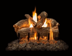 Grand Canyon 24 Inch Jumbo Slimline Arizona Weathered Oak Vented Gas Log Set