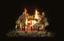 Grand Canyon 24 Inch Charred Arizona Weathered Oak Gas Log Set