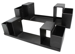 US Stove Company 7 Inch Log Rack Brackets Kit with Adjustable Uprights