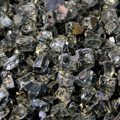 Hearth Products Controls 1/4 Inch Gray Decorative Fire Pit Glass Media - 40 lbs.