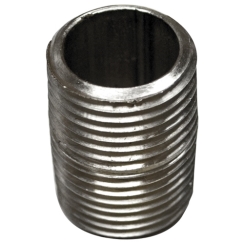 Hearth Products Controls 3/4 Inch Stainless Steel Close Nipple for Fire Pits