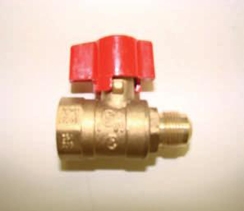 Hearth Products Controls 3/8 Inch Manual Flare Ball Valve