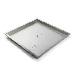 Hearth Products Controls 42 Inch High Capacity Square Bowl Pan for Fire Pits