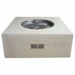 Hearth Products Controls 45 Inch Unfinished Square Fire Pit Package with 25 Inch Pan Burner -  Electronic Ignition - 120 VAC