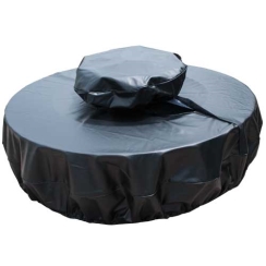 Hearth Products Controls 84 Inch Black Vinyl Water Basin Fire Pit Cover