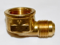 Hearth Products Controls 90 Degree Brass Female Gas Pipe Elbow - 3/8 Inch Tube and 1/2 Inch FIP