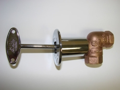 Hearth Products Controls Angled Natural Gas Polished Chrome Valve Kit