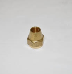 Hearth Products Controls Brass Flare Nut - 3/8 Inch Tube