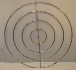 Hearth Products Controls High-Capacity Round Stainless Steel Propane Outdoor Fire Ring - 48 Inch
