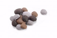 Hearth Products Controls Multi-Color Ceramic Fiber Imitation River Stones - For Use on Outdoor/Indoor Burner