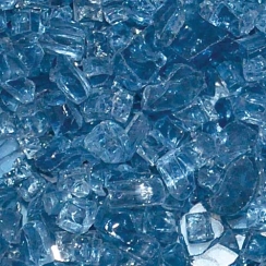Hearth Products Controls Pacific Blue Decorative Glass Media - For Use in Fire Pits - 10 lbs.