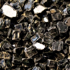 Hearth Products Controls Reflective Black Decorative Glass Media - For Use in Fire Pits - 10 lbs.