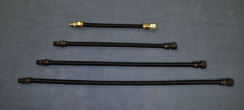 Hearth Products Controls Standard-Capacity Black Stainless Steel Flex Gas Line - 12 Inch