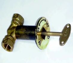 Hearth Products Controls Straight Propane Polished Brass Valve Kit - 12 Inch