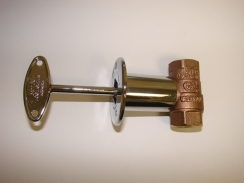 Hearth Products Controls Straight Propane Polished Chrome Valve Kit - 12 Inch