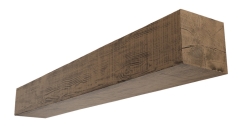 Ekena Millwork 60 Inch Heritage Timber Rustic Sawn Faux Wood Mantel Shelf - 10 Inch Depth