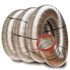 HomeSaver 3 Inch Diameter Cut-to-Length Stainless Steel Chimney Liner