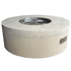 HPC 60 Inch Small Tank Ready-To-Finish Round Fire Pit with Torpedo Penta Burner