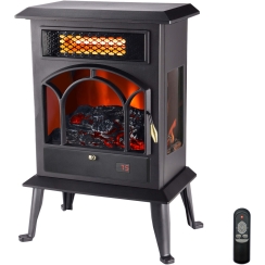 LifeSmart 3-Sided Infrared Top Vent Electric Stove Heater
