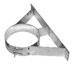 Selkirk 4 Inch Diameter HT Stainless Steel All Fuel Chimney Wall Support Band