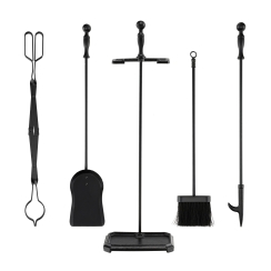 Costway 28 Inch 5-Piece Fireplace Tool Set