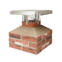 Hy-C Duro-Shield Small Galvanized Aluminum Multi-Fit Single Flue Adjustable Chimney Cover