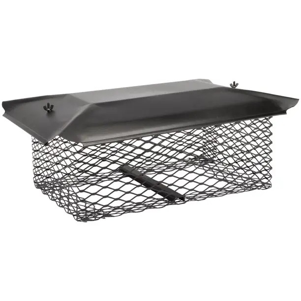 Hy-C 13 x 13 Inch Stainless Steel Universal Chimney Cap with 3/4 Inch Mesh