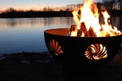 Fire Pit Art Beachcomber Gas Fire Pit - Match Lit