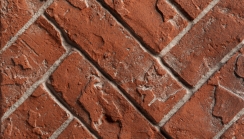 Kingsman 39 Inch Red Herringbone Refractory Liner Kit - ZCV39/ZCV39H/ZVFCV39 Series