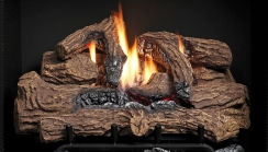 Kingsman 30 Inch Ceramic Fiber Split Oak Gas Log Set for Kingsman Gas Burners
