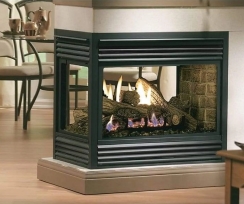 Kingsman Tempered Glass Peninsula View Kit - For MDV31 Series Peninsula Fireplaces