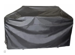 MHP Grills Black Vinyl Tailored Full Length Cover for Portable Gas Grills with Side Burner