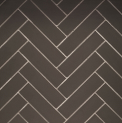 Montigo Grey Herringbone Brick Liner for 34 Inch DelRay Square Fireplaces