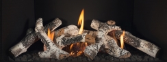 Montigo Decorative Birch Logs for 34 and 38 Inch DelRay Square Fireplaces