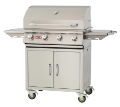 Bull Outdoors 30 Inch Lonestar Stainless Steel Gas Grill with Cart