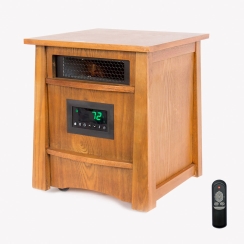 LifeSmart 8-Element Infrared Wood Cabinet Electric Heater