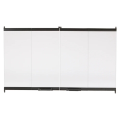 Majestic Bi-Fold Glass Doors with Black Trim for BE36 - DM1036