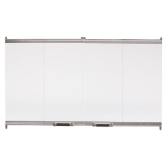 Majestic Bi-Fold Glass Doors with Stainless Steel Trim for 36 - DM1736S