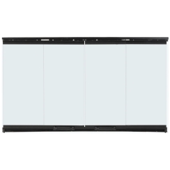 Majestic Bi-Fold Glass Doors with Black Trim for SB60 - DM6036
