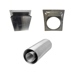 Majestic SLP-HSFTK Horizontal Vent Termination Kit - 4 Inch Diameter