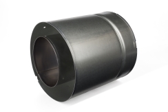 Majestic SL300 8-Inch Inner Diameter Stainless Steel Chimney Pipe with Galvalume Outer Wall - 6 Inch Length