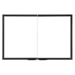 Majestic Black Cabinet Style Gasketed Glass Door for 36 - GGD36BK