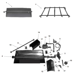 Majestic 24 Inch Propane Safety Pilot Hearth Kit for Outdoor Fireplaces