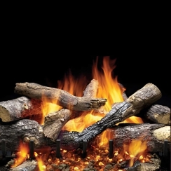 Majestic 24 Inch 3-Tier Outdoor Grand Oaks Vented Gas Burner and Hearth Kit - Intermittent Pilot